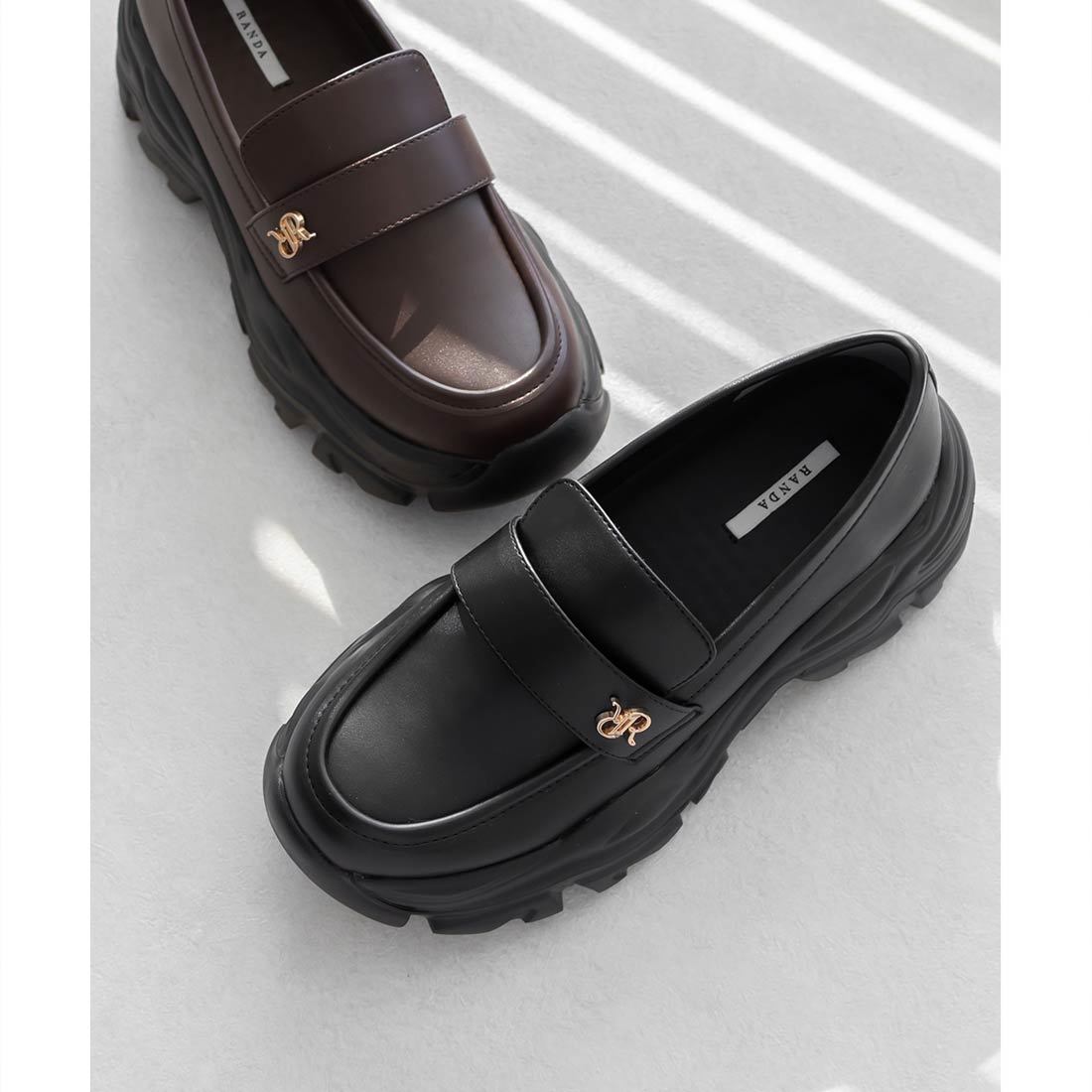 25秋冬新作＞【22.5-25.5】ボリュームソールスニーカーライク