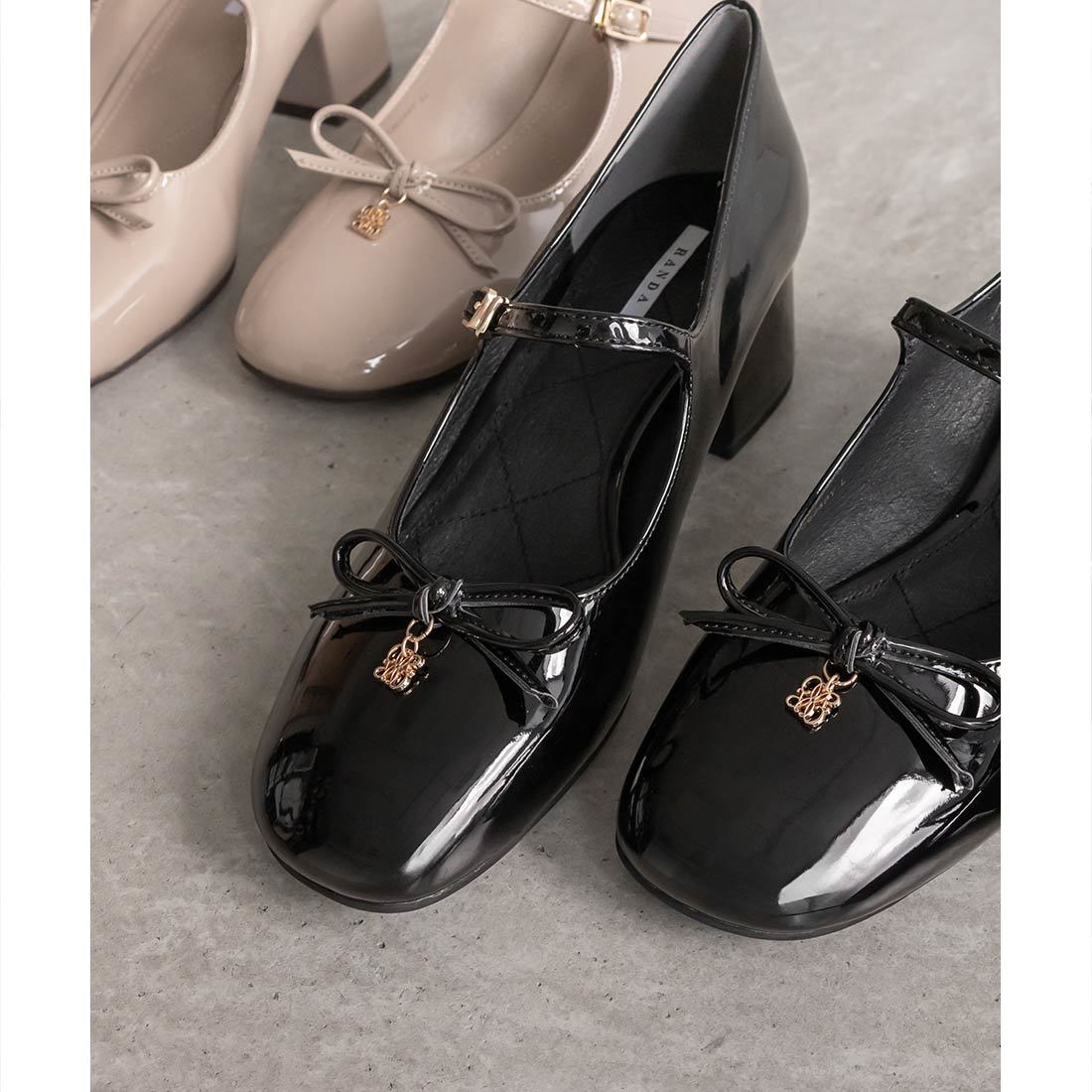 ランダ（RANDA）/＜25秋冬新作＞【22．5−25．5】モノグラムパーツメリージェーンパンプス 22.5-25.5】モノグラムパーツメリージェーンパンプス | ランダ(RANDA