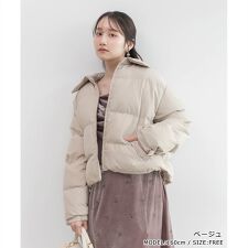 ＜25秋冬新作＞クロップドライトパファーコート