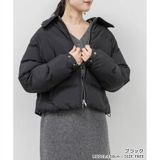 ＜25秋冬新作＞クロップドライトパファーコート