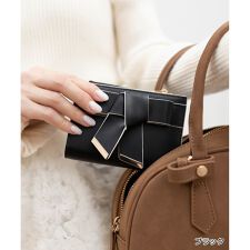 ＜26春夏新作＞リボンベルトミニウォレット