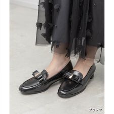 ＜26春夏新作＞【22.5-25.5】晴雨兼用 クラシックリボンローファー