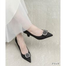 ＜26春夏新作＞【22-25.5】ビジューパーツポインテッドトゥパンプス
