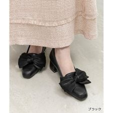 ＜26春夏新作＞【22.5-25.5】2WAY スクエアトゥローファー