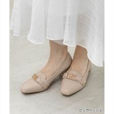 ＜26春夏新作＞【22.5-25.5】2WAY スクエアトゥローファー