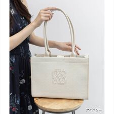 ＜26春夏新作＞【A4対応】モノグラムデザイントートバッグ