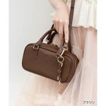 26春夏新作＞2WAY モノグラムエンボスミニボストンバッグ | ランダ 