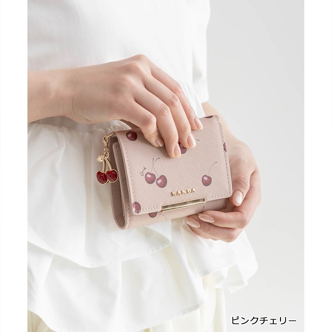RANDA ツイード風三つ折り財布 ピンク美品 ランダ(RANDA) レディース 二つ折り財布・三つ折り財布 の一覧