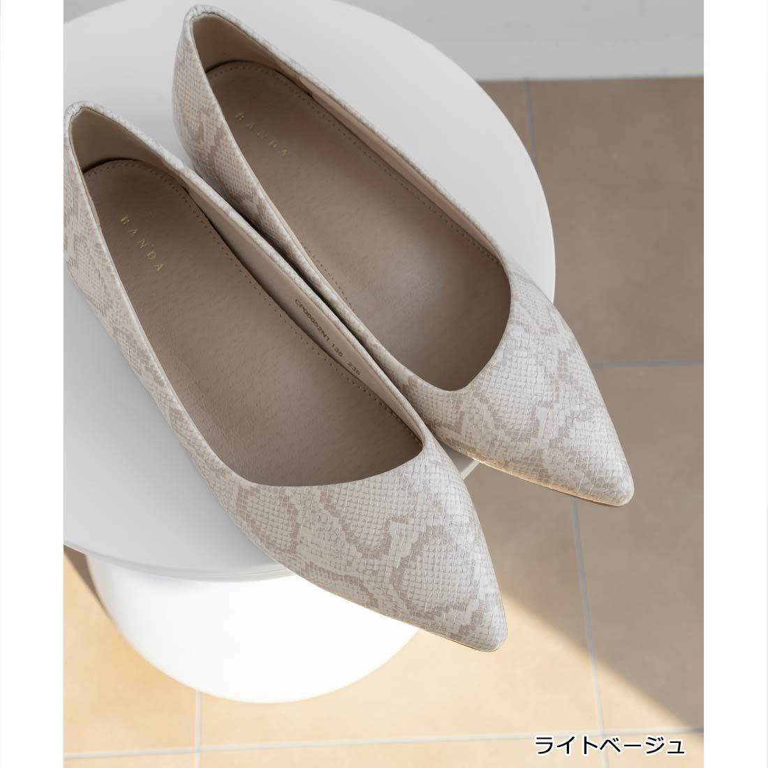 21-26cm】ストレスフリー/ポインテッドトゥローヒールパンプス