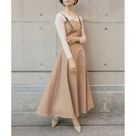 21春夏新作 フェイクレザーキャミワンピース ランダ Randa ファッション通販 マルイウェブチャネル