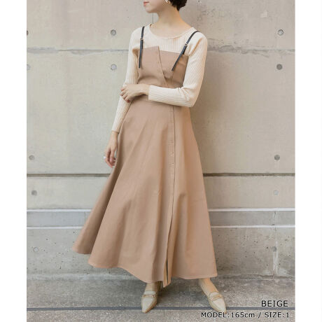 21春夏新作 フェイクレザーキャミワンピース ランダ Randa ファッション通販 マルイウェブチャネル