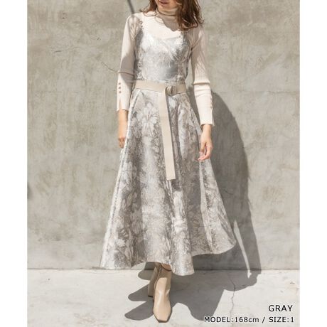 20秋冬新作＞ジャガードフレアワンピース | ランダ(RANDA) | マルイ  