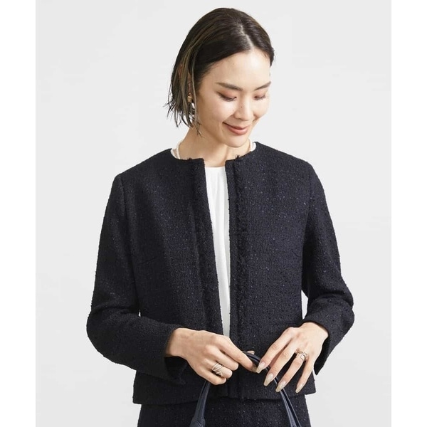 ブークレーノーカラージャケット|allureville OFFICIAL SITE
