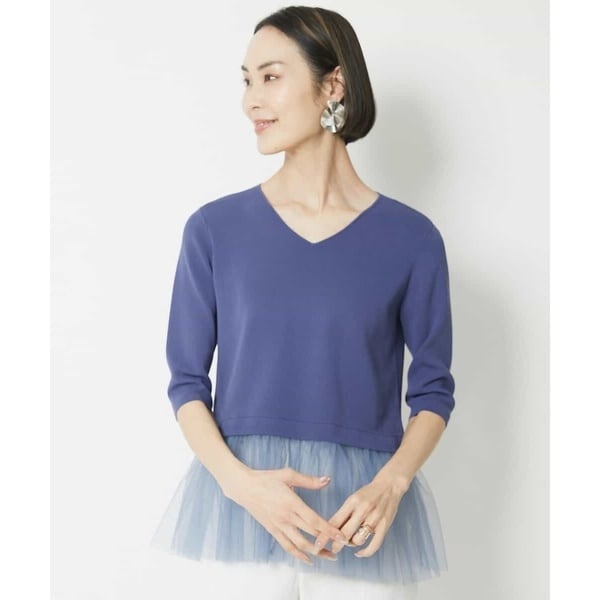 ミッシェルクラン（MICHEL ）/チュールニットトップス チュールニットトップス | ミッシェルクラン(MICHEL KLEIN) | マルイ