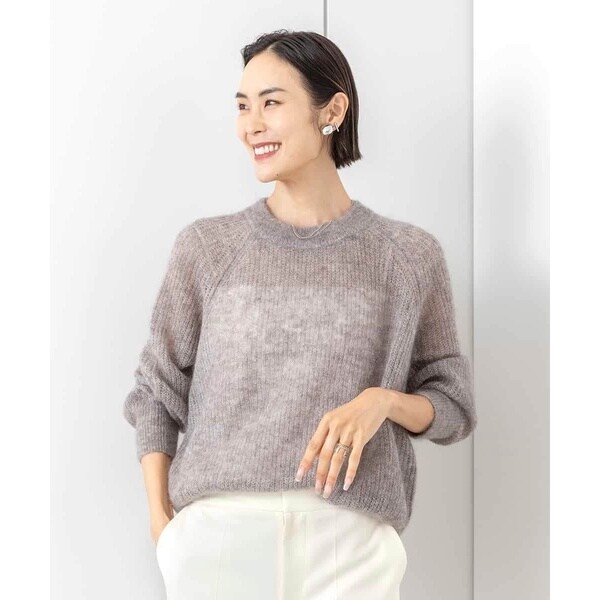 キッドモヘアローゲージニット | ミッシェルクラン(MICHEL KLEIN