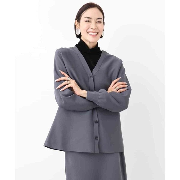 MICHEL  / ミッシェルクラン [メディア着用]モックネックリブニット（セットアップ対応） メディア着用]モックネックリブニット（セットアップ対応）[品番