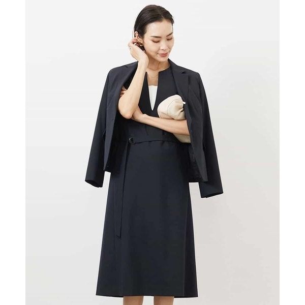 デニムキーネックステッチワンピース | アルアバイル(allureville