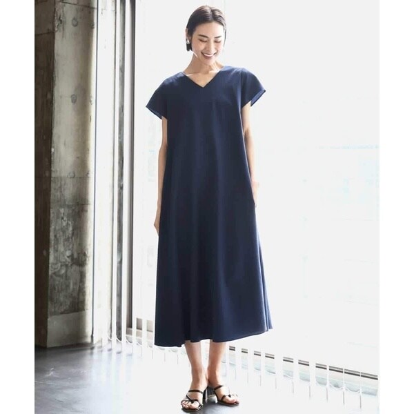 新品 NOBLE ノーブル ウールミルドVネックワンピース Noble（ノーブル）の「《追加》ウールミルドVネックワンピース