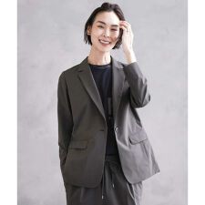 [機能性素材]ストレッチテーラードジャケット(セットアップ対応/裏地なし)