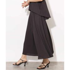 [セットアップ対応]楊柳ギャザーワイドパンツ
