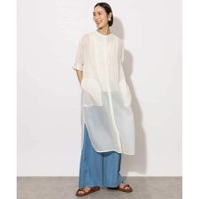 ミッシェルクラン(MICHEL KLEIN)のシアーシャツワンピース