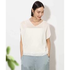 [ホールガーメント]コクーンVネックニット