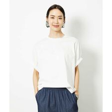 [接触冷感]ギャザースリーブカットソー