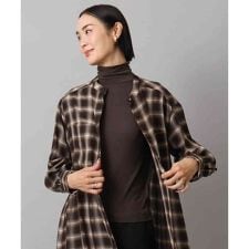 ［レイヤードにおすすめ］シアーハイネックカットソー