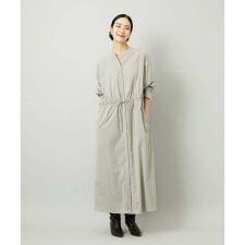 ミッシェルクラン(MICHEL KLEIN)のオーバーサイズストライプシャツワンピース