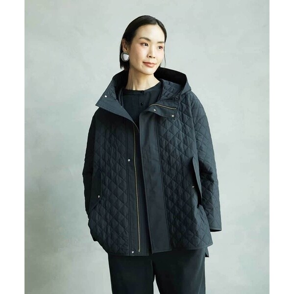 2023AW✨イエナ　二重織シャルム オーバーコート　黒　36 23AW IENA 二重織シャルム オーバーコート 黒 36 美品 23AW IENA