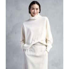 [定番人気]ハイネックニット