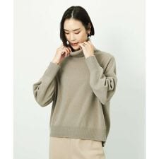 [定番人気]ハイネックニット