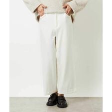 ［定番人気］ストレッチ裏起毛ワイドパンツ