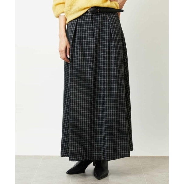 【NEW】ミッシェルクラン（MICHEL ）/ミモレ丈チェック柄Aラインスカート ミモレ丈チェック柄Aラインスカート | ミッシェルクラン(MICHEL KLEIN