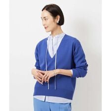 Vネックニットプルオーバー