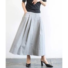 デニムライクシャンブレー Aラインスカート