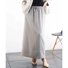 [リラックスボトム]ダルサテン Iラインスカート