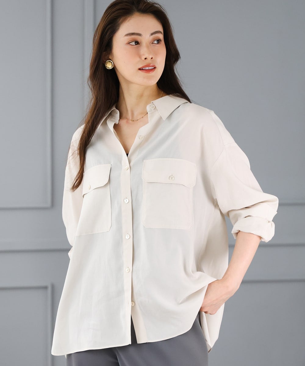 トップス 【新品】東原亜希 FORME ビッグシャツ ホワイト Mother