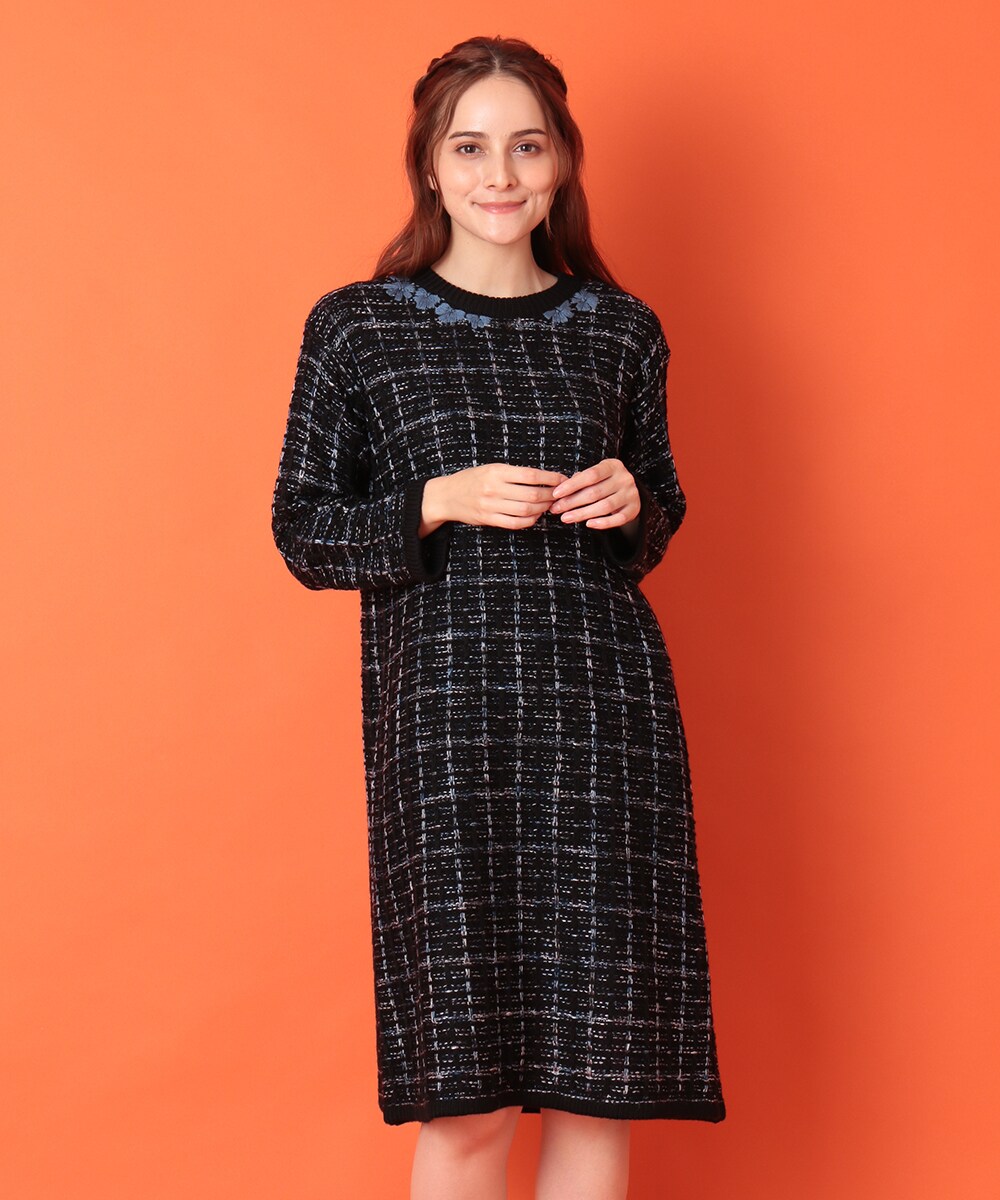 ツイード風ニットワンピース | ホコモモラ(JOCOMOMOLA) | マルイウェブ