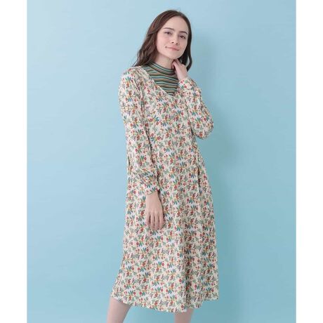 フラワーブーケルームワンピース ホコモモラ Jocomomola Gjpcm ファッション通販 マルイウェブチャネル