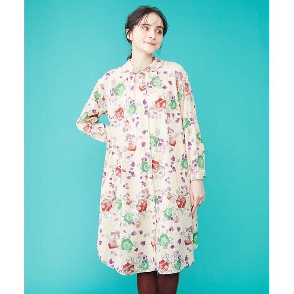 美品 ホコモモラ Otros mundos 別世界 プリントワンピース Otros mundos プリントワンピース | ホコモモラ