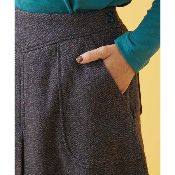 カラーヘリンボーンスカート | ホコモモラ(JOCOMOMOLA) | GJHAS37190