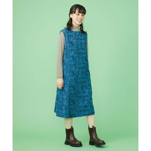 Vivenne Tam 刺繍　ノースリーブワンピース VIVIENNE TAM ヴィヴィアンタム ノースリーブ花柄刺繍ワンピース 0