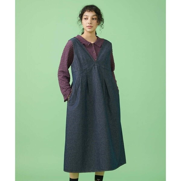 カラーデニムジャンパースカート | ホコモモラ(JOCOMOMOLA) | マルイ