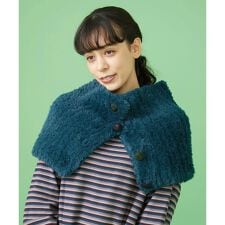 くるみボタンデザインスヌード