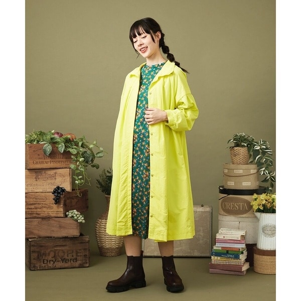 ◇ウールナイロンオックスステンカラーコート | ヒューマンウーマン