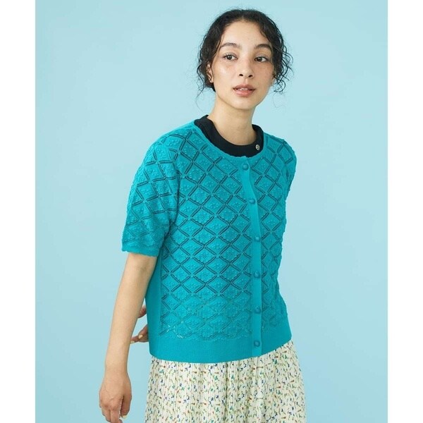 Jocomomola / ホコモモラ Planta クロッシェベルト付カーディガン ホコモモラ Jocomomola Planta クロッシェベルト付カーディガン