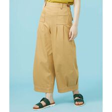 コットンツイル ワイドパンツ