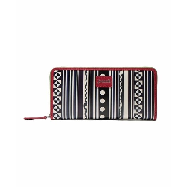 【新品未使用】ホコモモラ ジオメトリックアート 長財布 牛革 レザー ジオメトリックアートラウンドジップ長財布 | ホコモモラ(JOCOMOMOLA