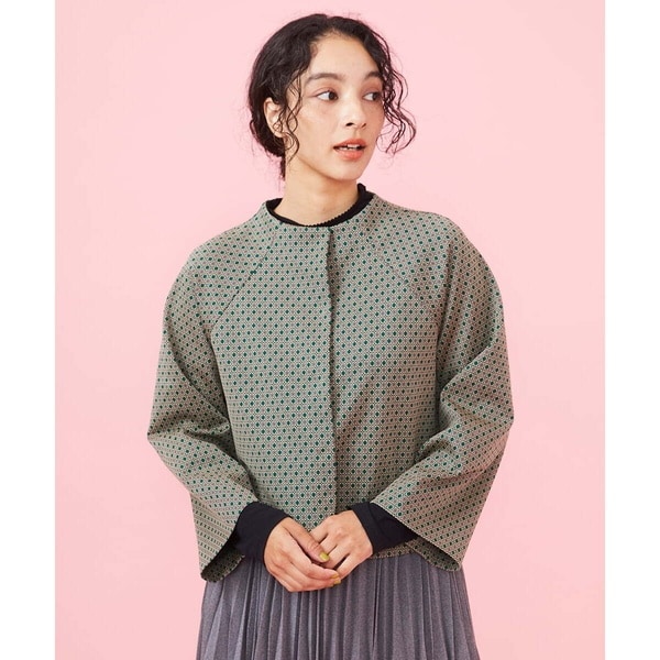新品未使用　Jocomomola 刺繍ノーカラージャケット 新品未使用 Jocomomola 刺繍ノーカラージャケット